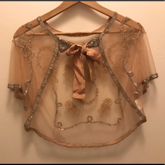 Jackets & Blazers - Silk Beaded Bolero